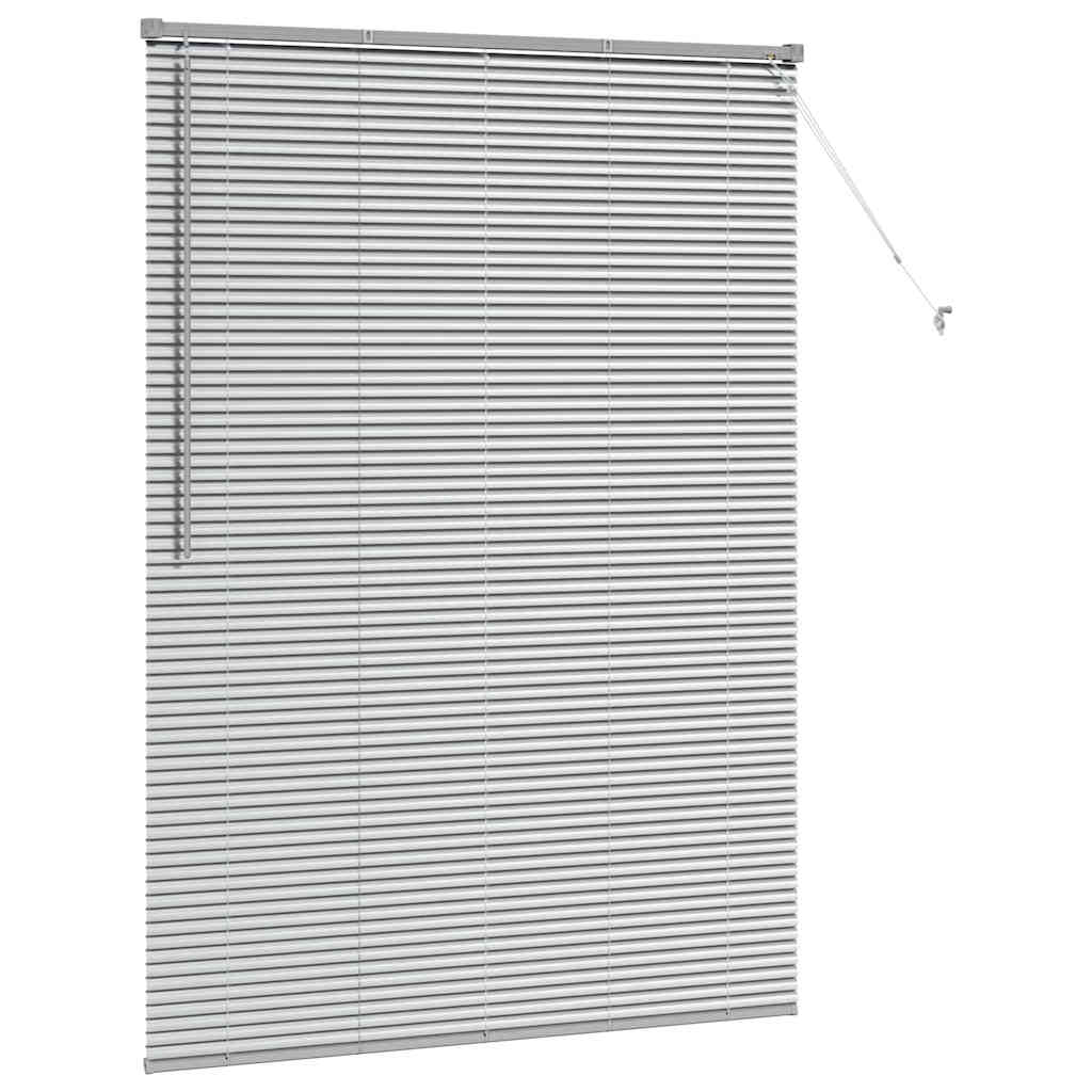 Venetiaanse jaloezieën Zilver 175 x 125 cm Aluminium