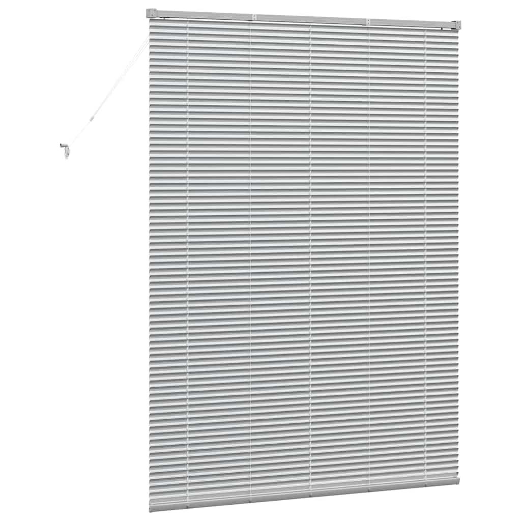 Venetiaanse jaloezieën Zilver 175 x 135 cm Aluminium