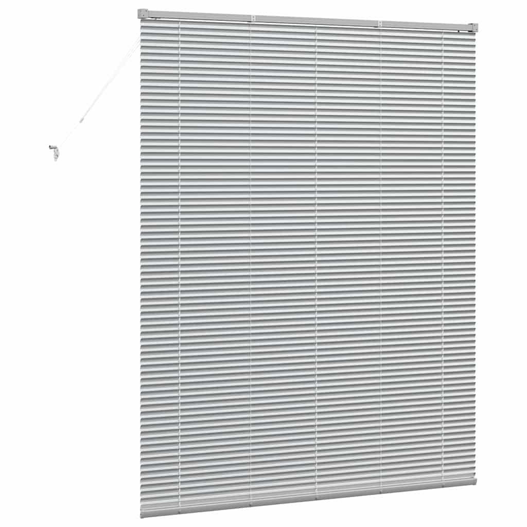 Venetiaanse jaloezieën Zilver 175 x 140 cm Aluminium