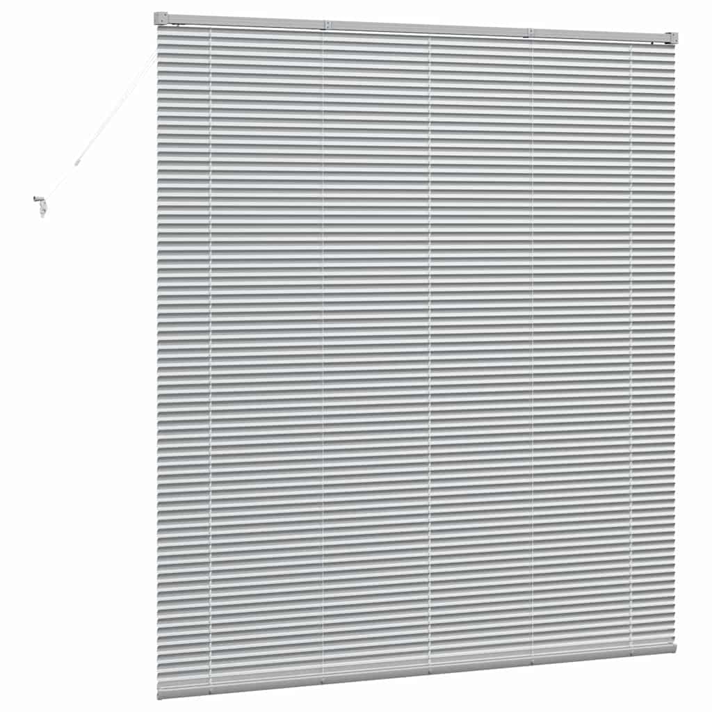 Venetiaanse jaloezieën Zilver 175 x 155 cm Aluminium