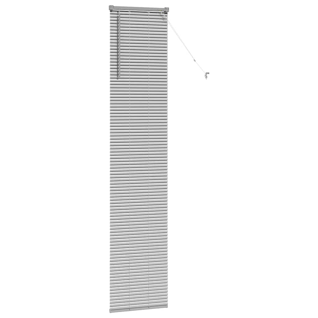 Venetiaanse jaloezieën Zilver 220 x 45 cm Aluminium