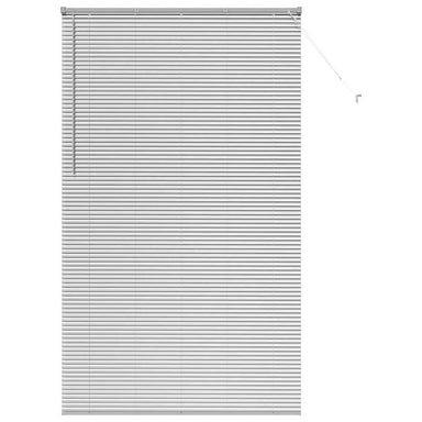 Venetiaanse jaloezieën Zilver 220 x 125 cm Aluminium