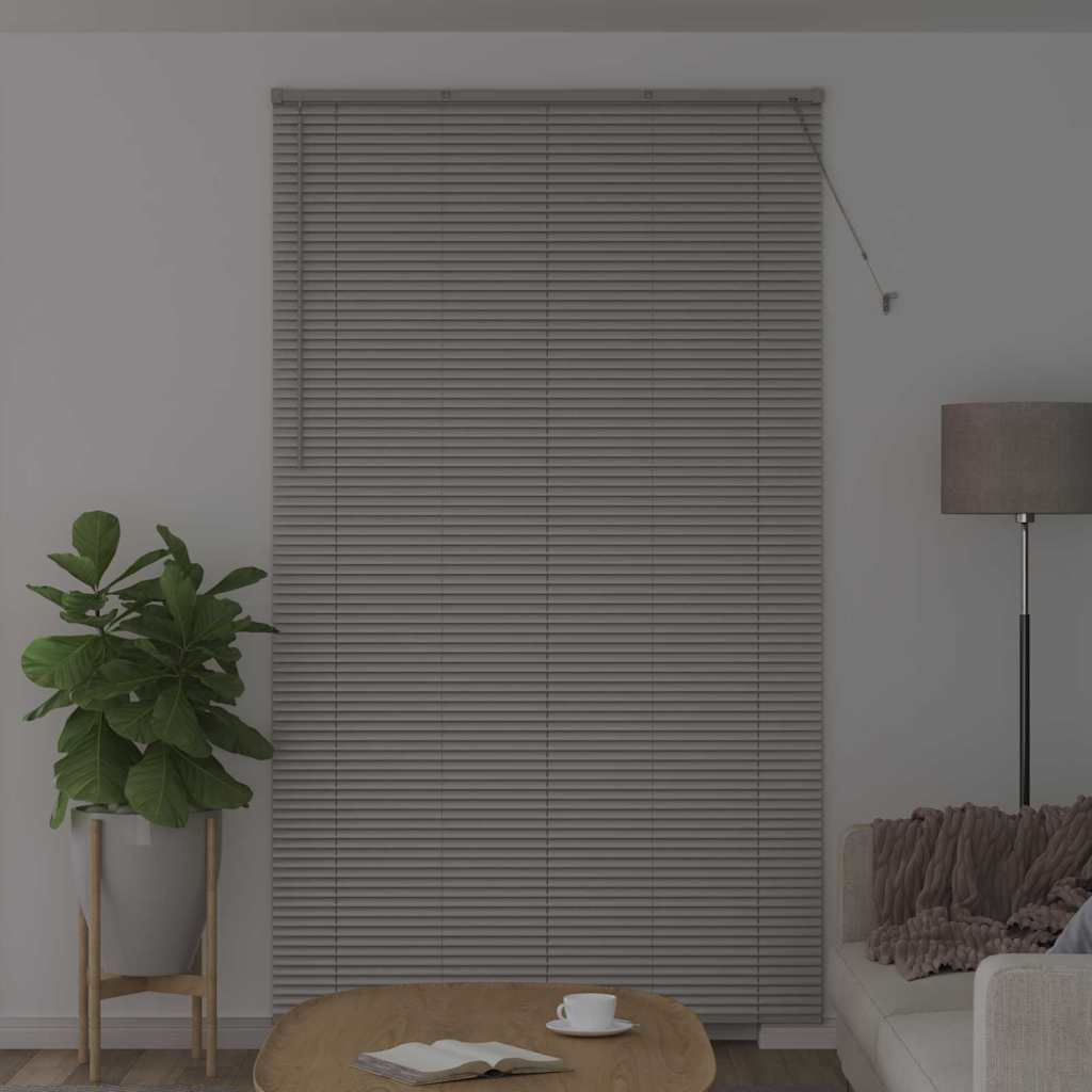Venetiaanse jaloezieën Zilver 220 x 130 cm Aluminium