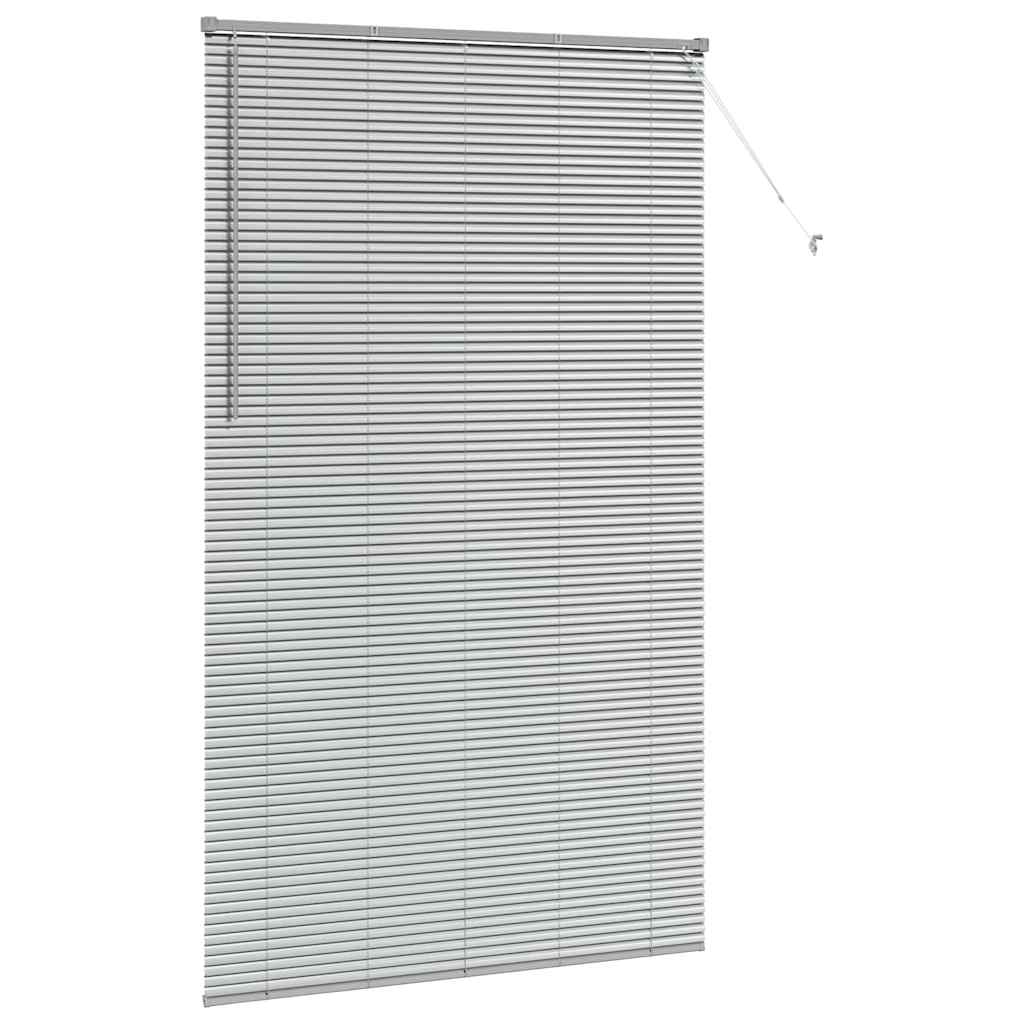 Venetiaanse jaloezieën Zilver 220 x 135 cm Aluminium