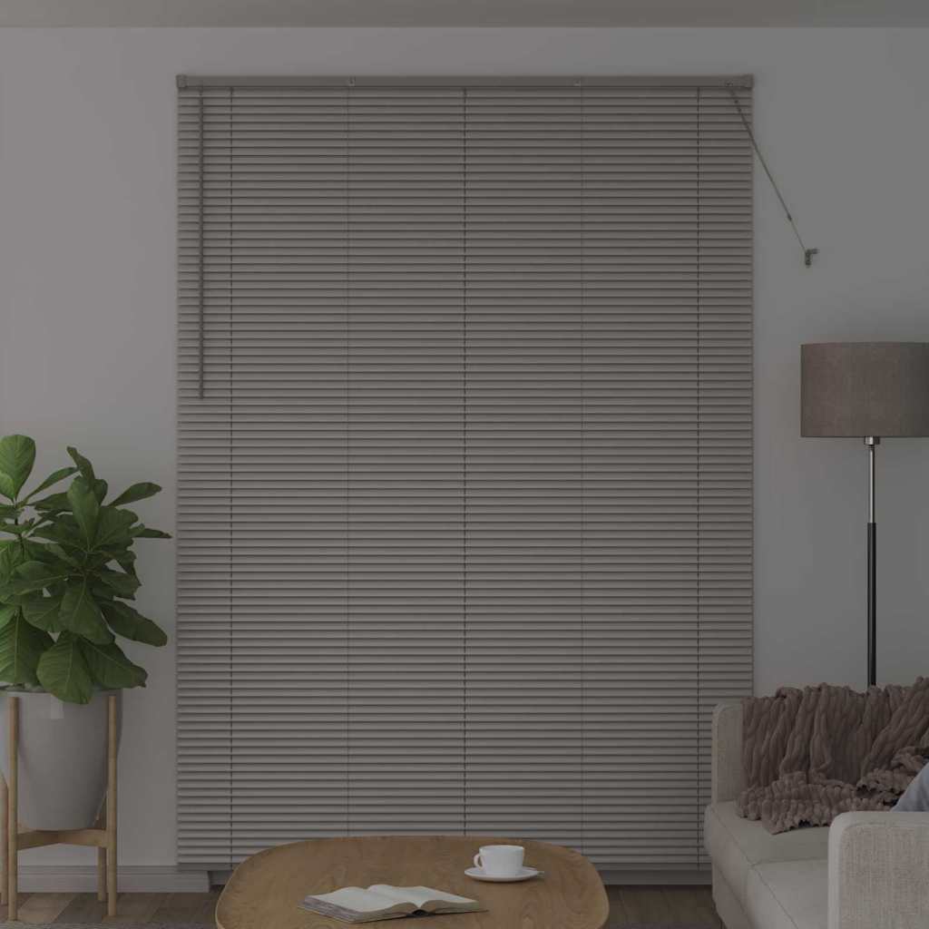 Venetiaanse jaloezieën Zilver 220 x 155 cm Aluminium