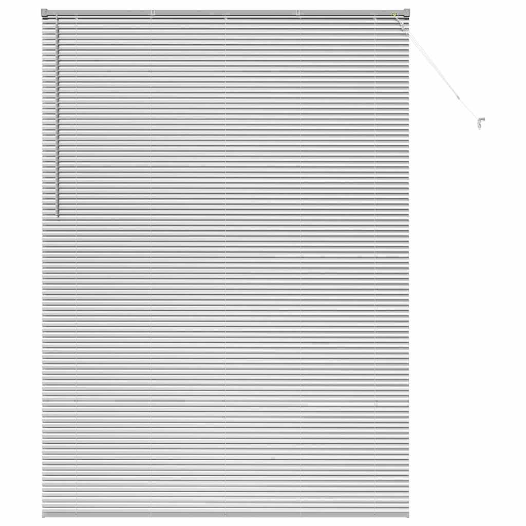 Venetiaanse jaloezieën Zilver 220 x 155 cm Aluminium