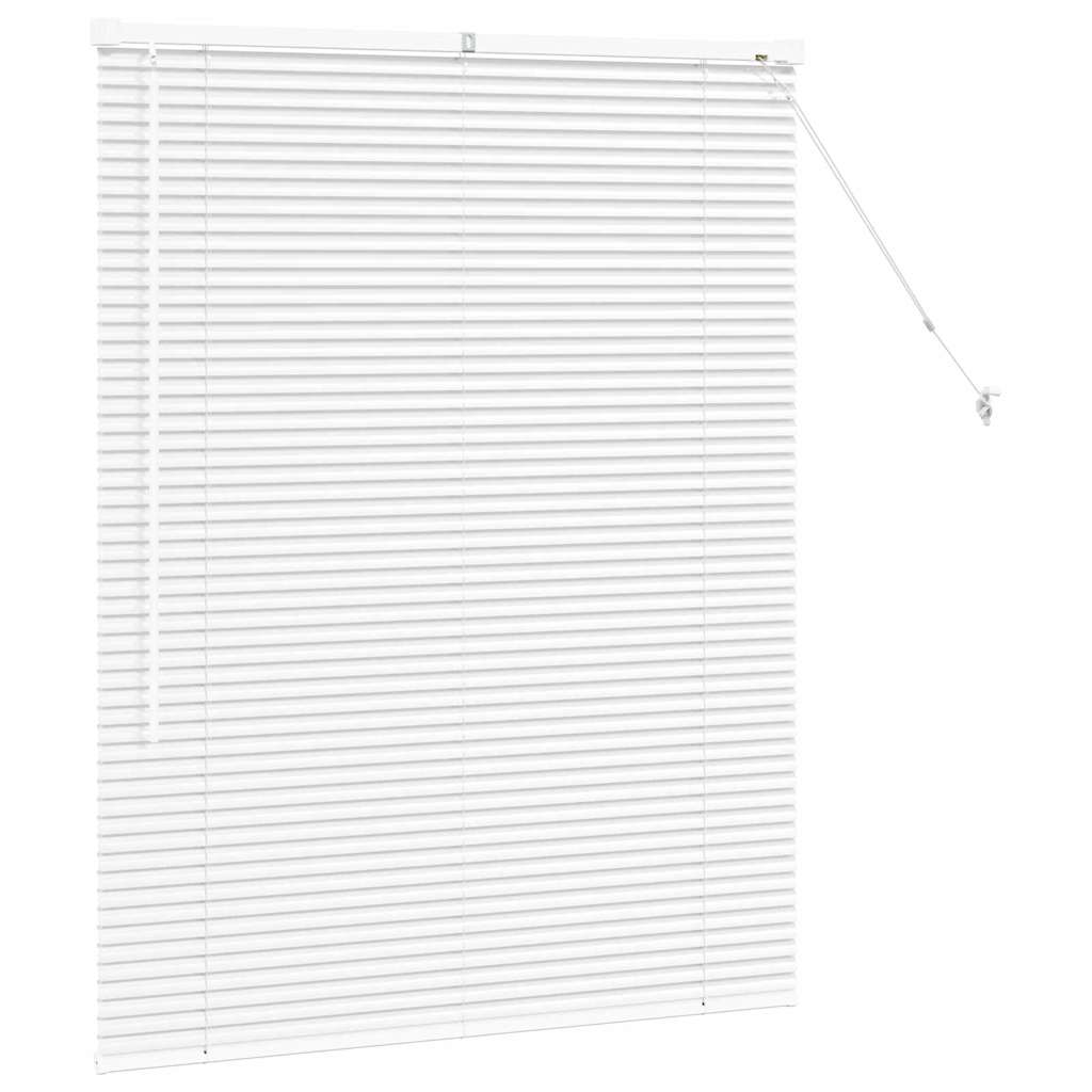 Venetiaanse jaloezieën Wit 130 x 105 cm Aluminium