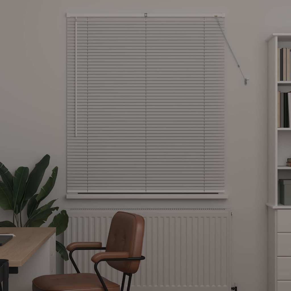 Venetiaanse jaloezieën Wit 130 x 110 cm Aluminium