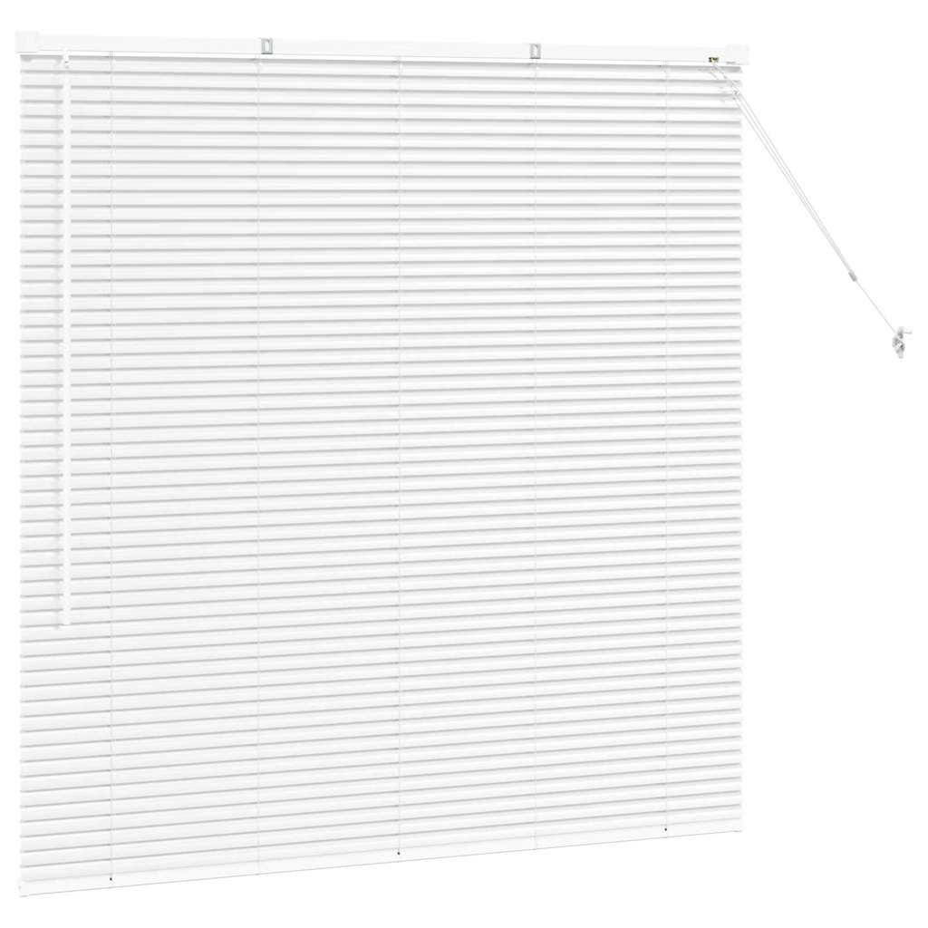 Venetiaanse jaloezieën Wit 130 x 125 cm Aluminium