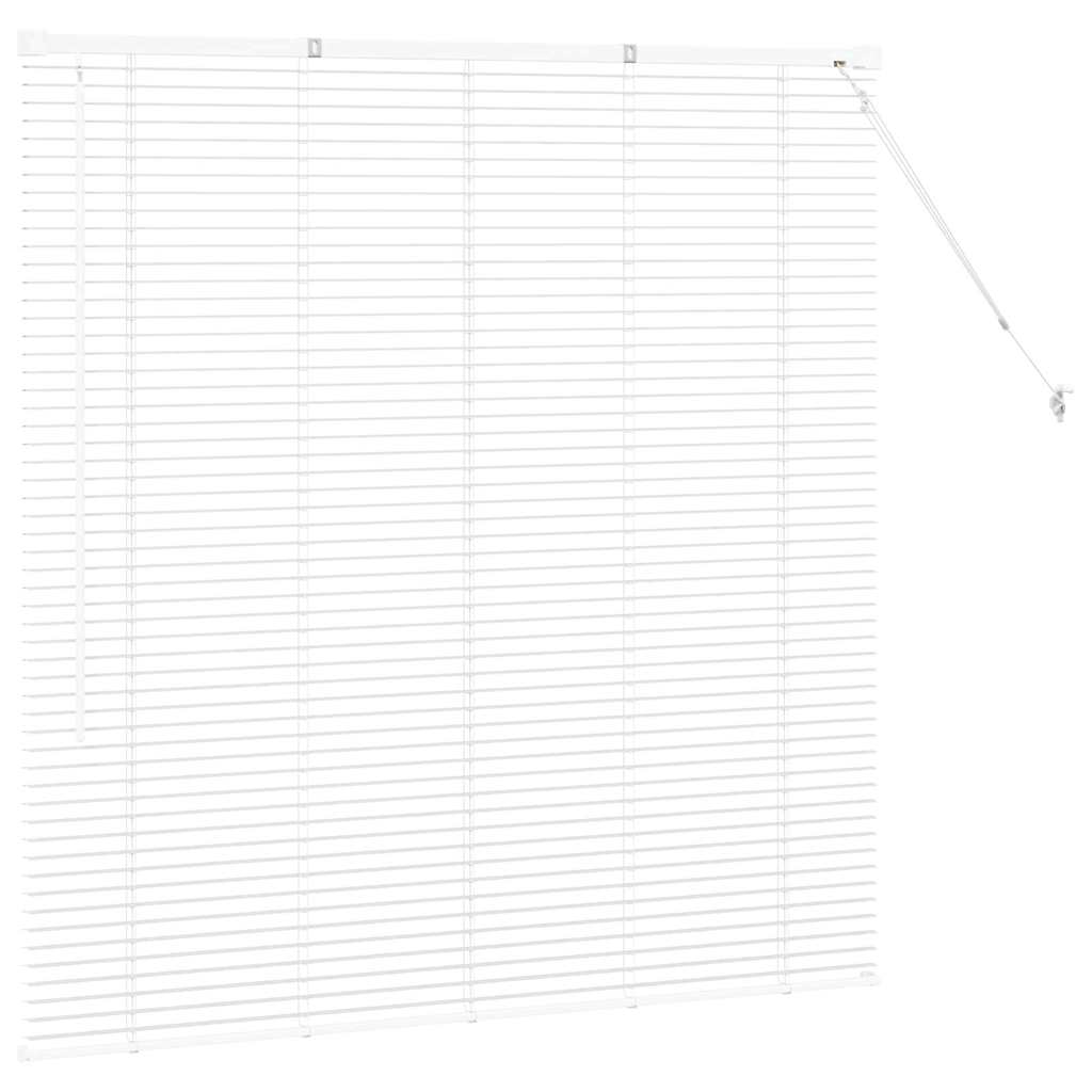 Venetiaanse jaloezieën Wit 130 x 135 cm Aluminium