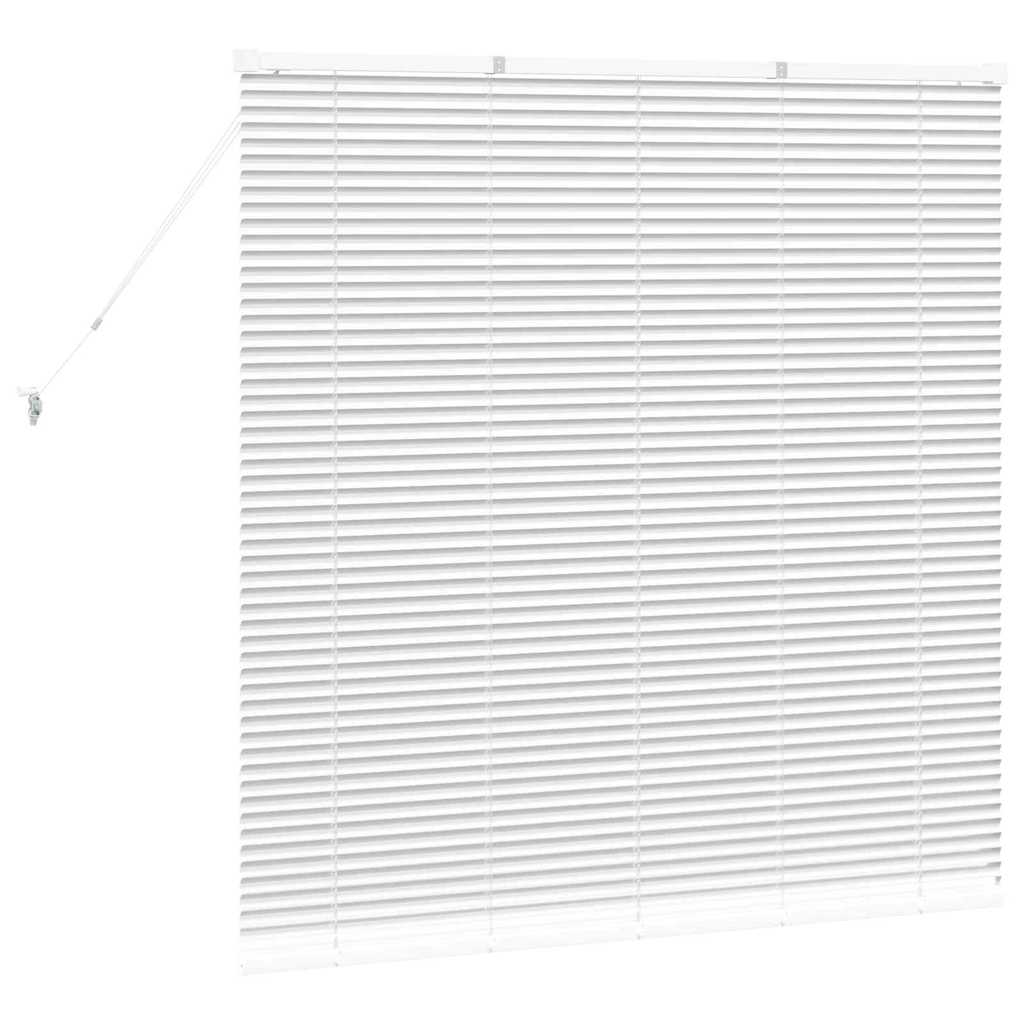 Venetiaanse jaloezieën Wit 130 x 135 cm Aluminium