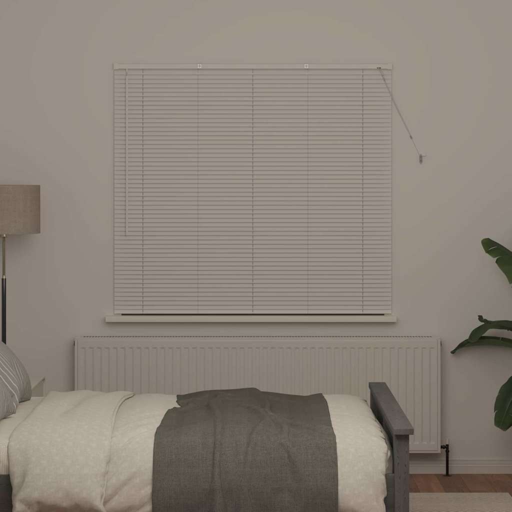 Venetiaanse jaloezieën Wit 130 x 140 cm Aluminium