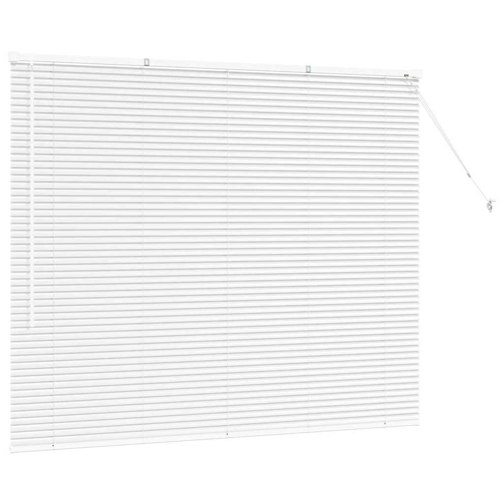 Venetiaanse jaloezieën Wit 130 x 155 cm Aluminium