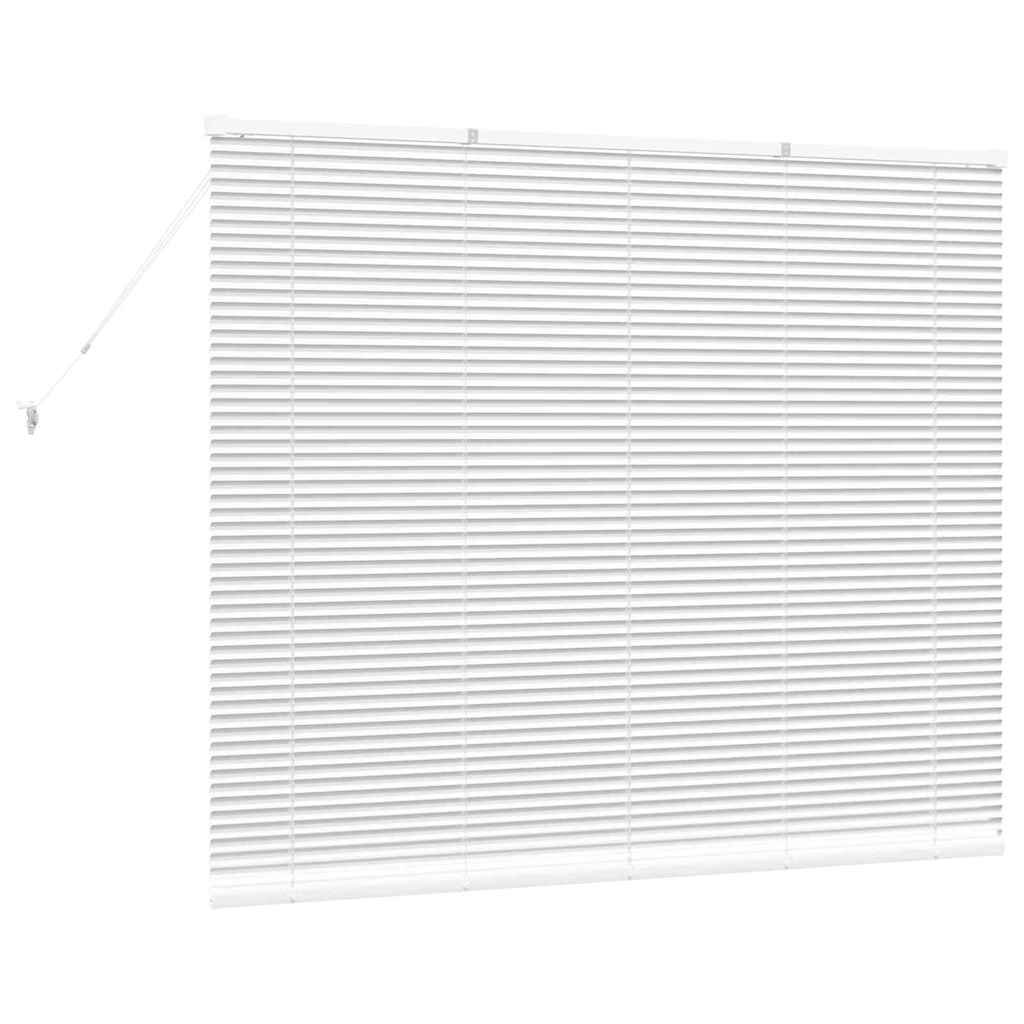 Venetiaanse jaloezieën Wit 130 x 155 cm Aluminium