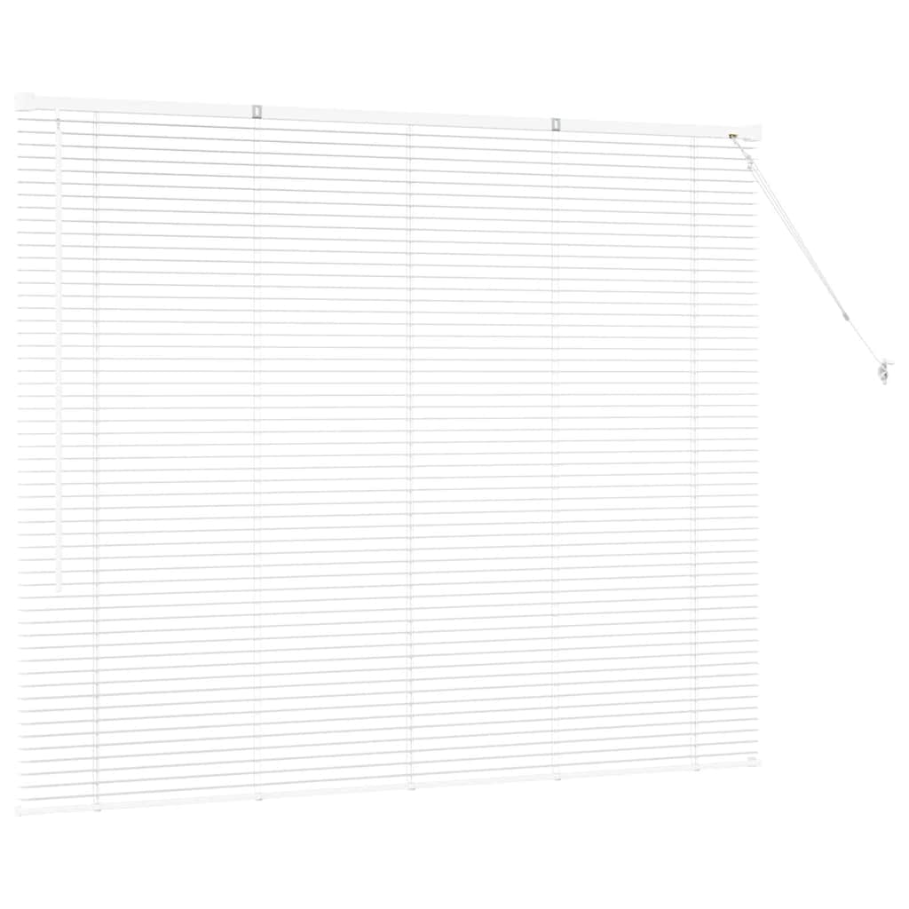 Venetiaanse jaloezieën Wit 130 x 160 cm Aluminium