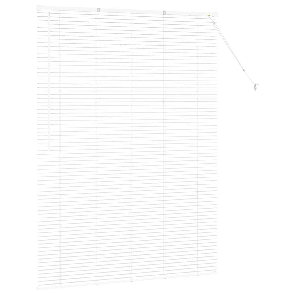 Venetiaanse jaloezieën Wit 175 x 130 cm Aluminium