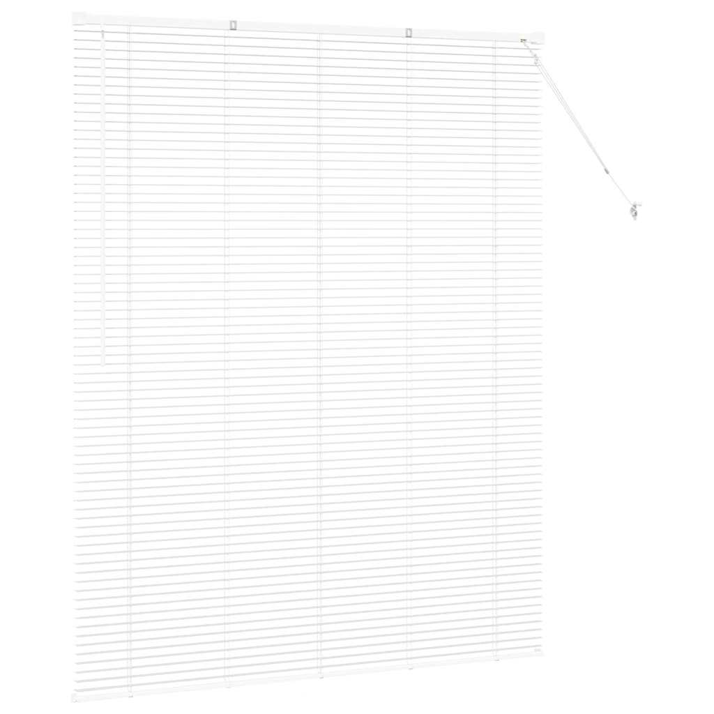 Venetiaanse jaloezieën Wit 175 x 140 cm Aluminium