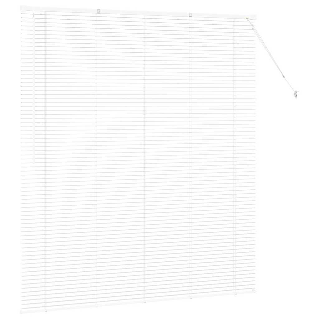 Venetiaanse jaloezieën Wit 175 x 160 cm Aluminium