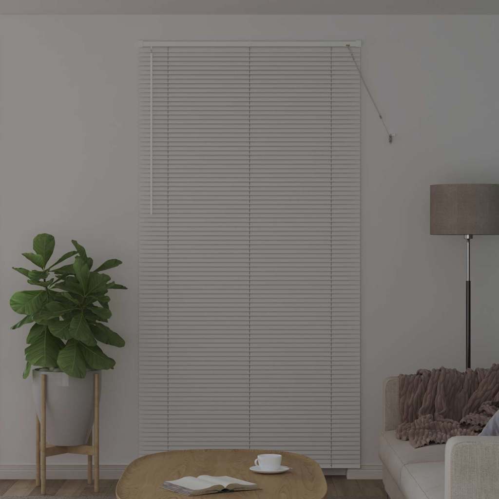 Venetiaanse jaloezie Wit 220 x 120 cm 25 mm Aluminium