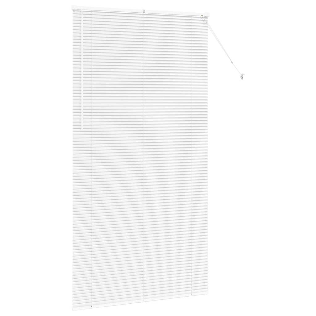 Venetiaanse jaloezie Wit 220 x 120 cm 25 mm Aluminium