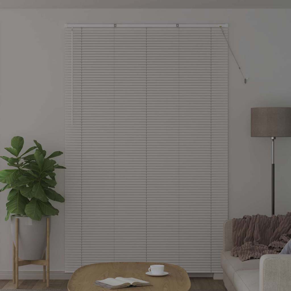 Venetiaanse jaloezieën Wit 220 x 145 cm Aluminium