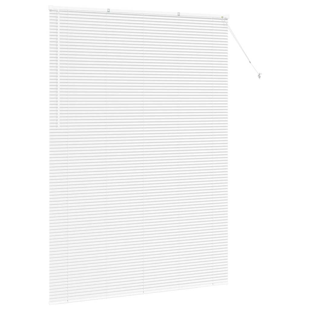 Venetiaanse jaloezieën Wit 220 x 160 cm Aluminium