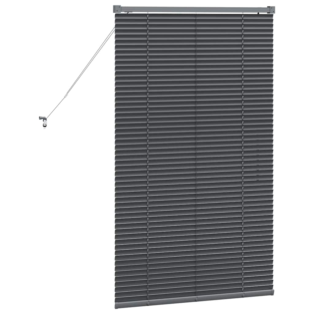 Venetiaanse jaloezieën Donkergrijs 130 x 70 cm Aluminium