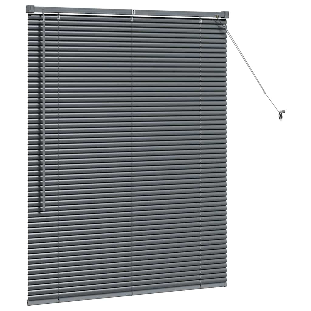 Venetiaanse jaloezieën Donkergrijs 130 x 100 cm Aluminium