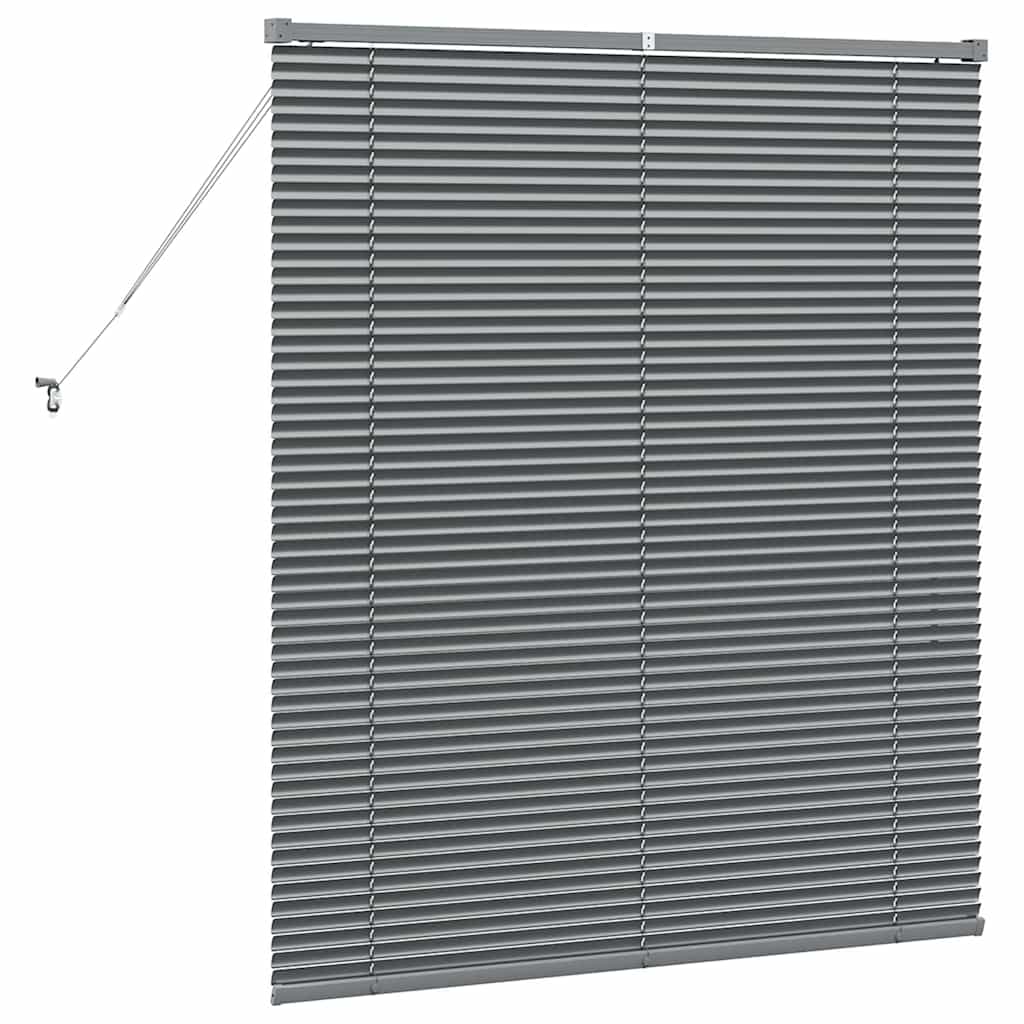 Venetiaanse jaloezieën Donkergrijs 130 x 110 cm Aluminium