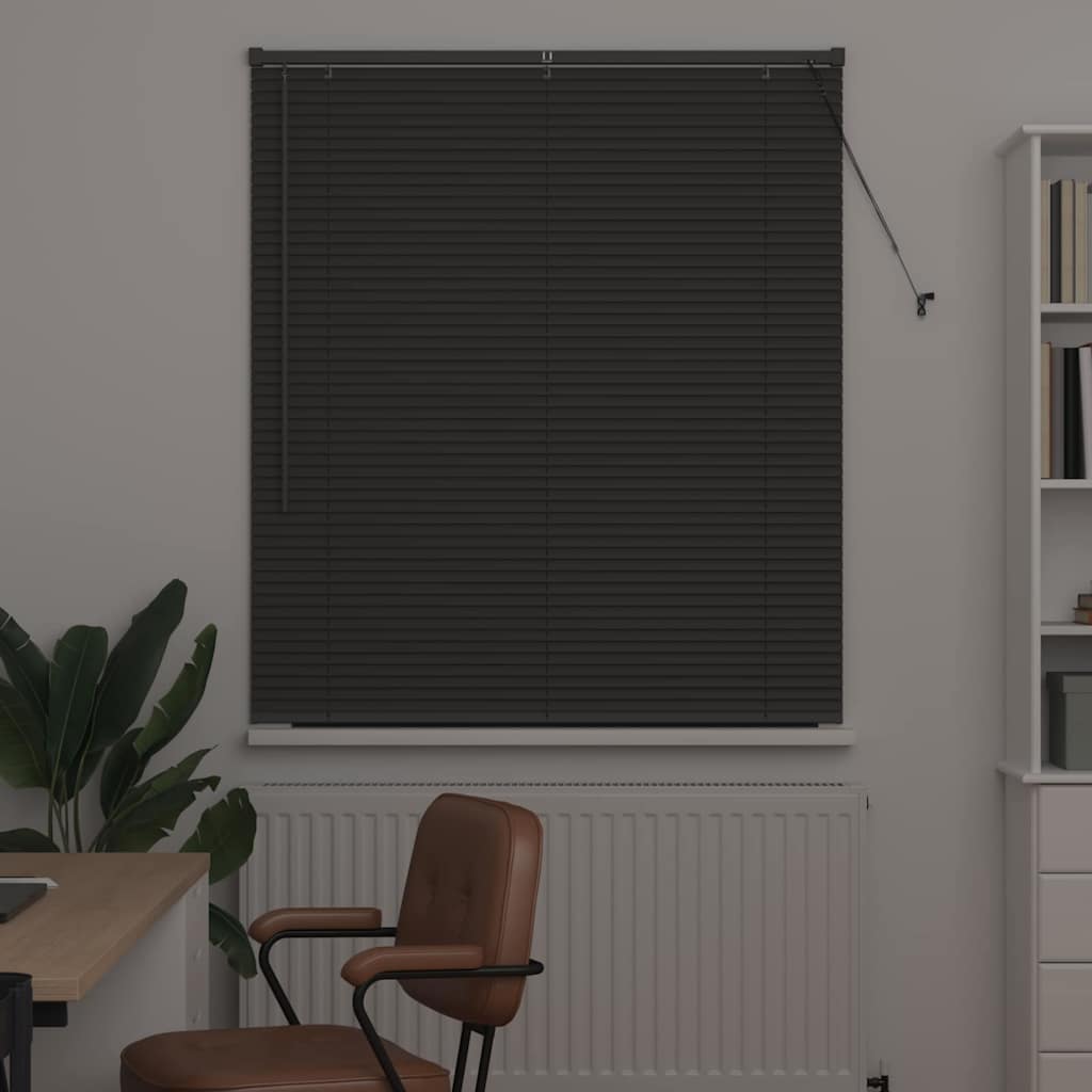 Venetiaanse jaloezieën Donkergrijs 130 x 115 cm Aluminium