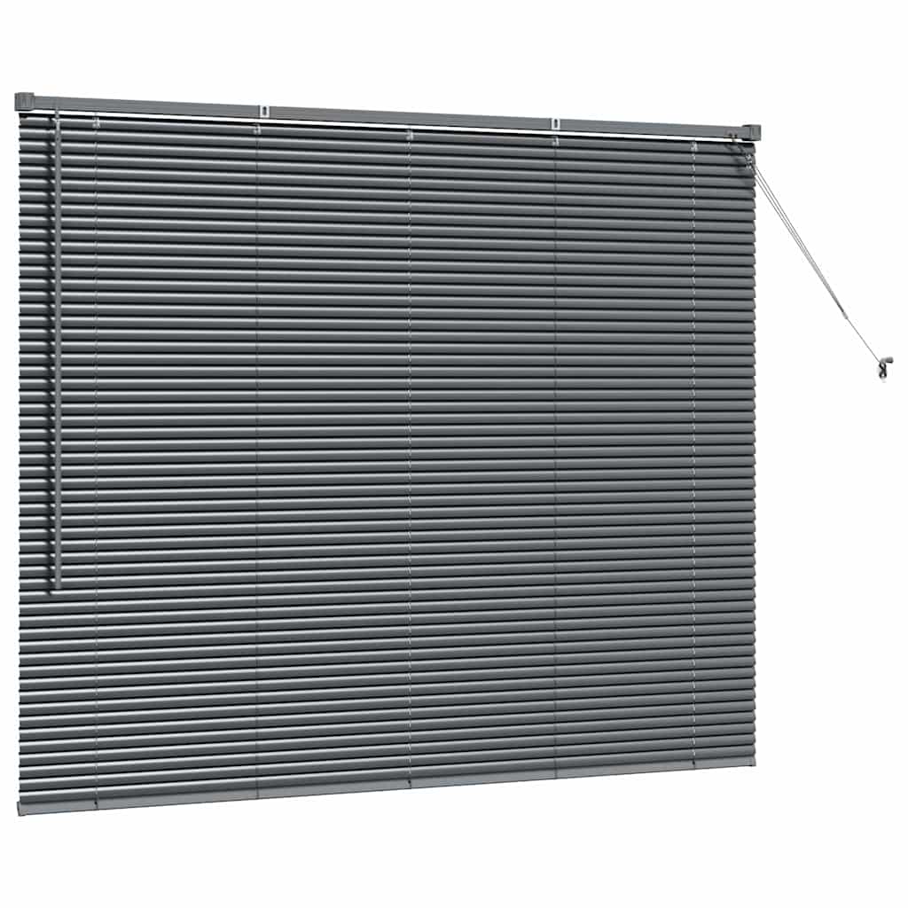 Venetiaanse jaloezieën Donkergrijs 130 x 160 cm Aluminium