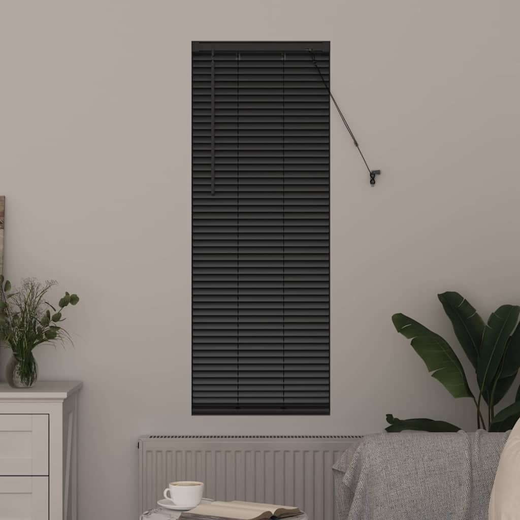 Venetiaanse jaloezieën Zwart 130 x 50 cm Aluminium
