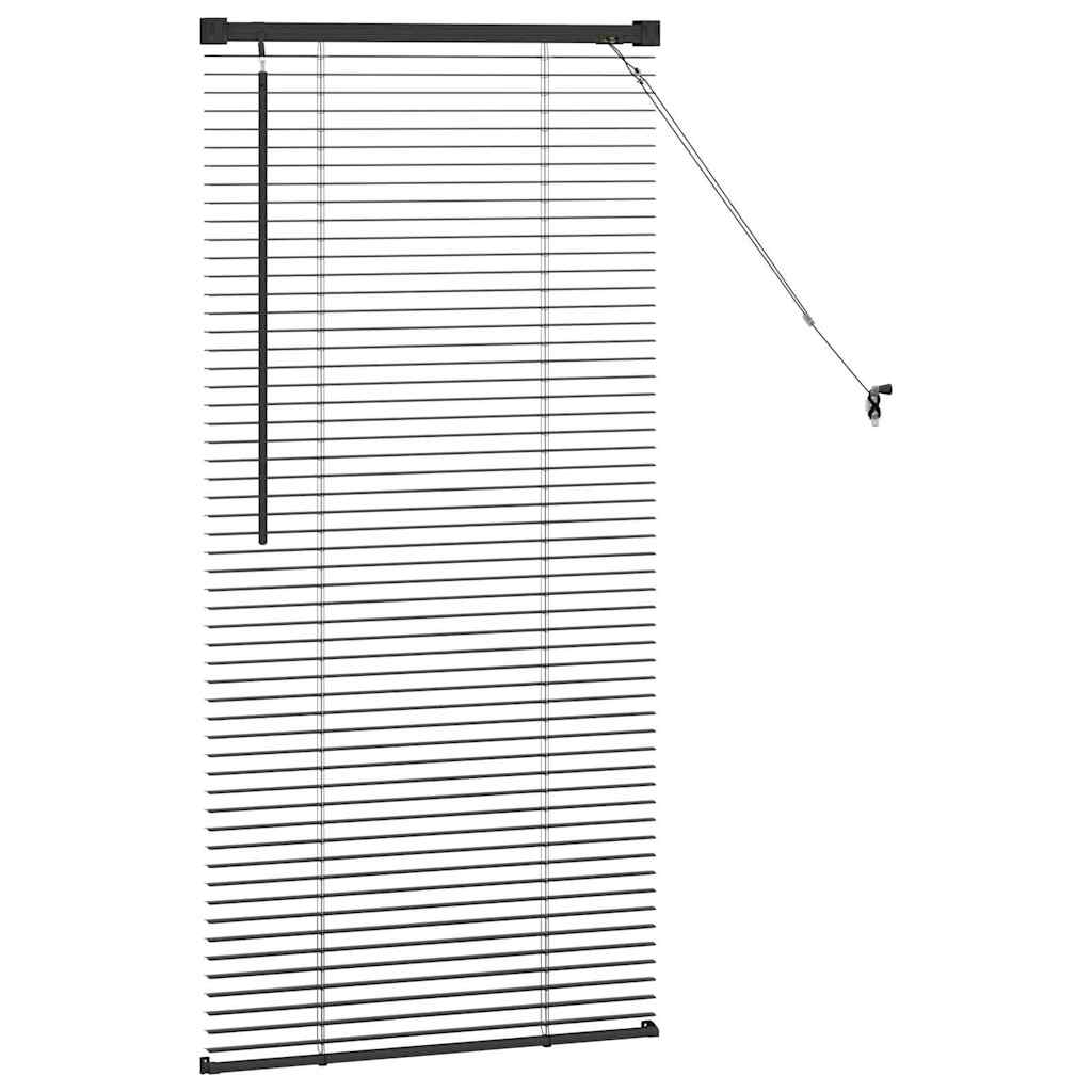 Venetiaanse jaloezieën Zwart 60 x 2,5 x 130 cm Aluminium