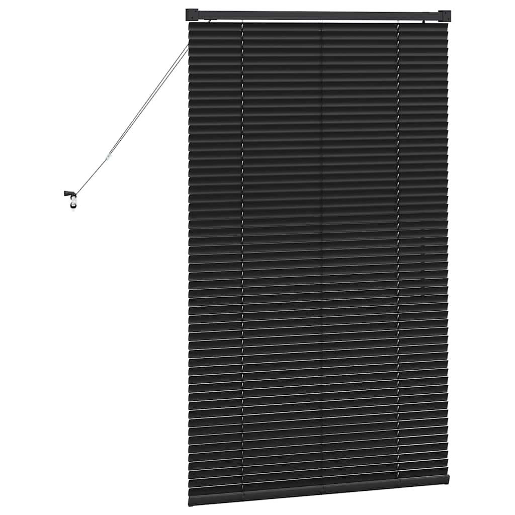 Venetiaanse jaloezieën Zwart 130 x 70 cm Aluminium