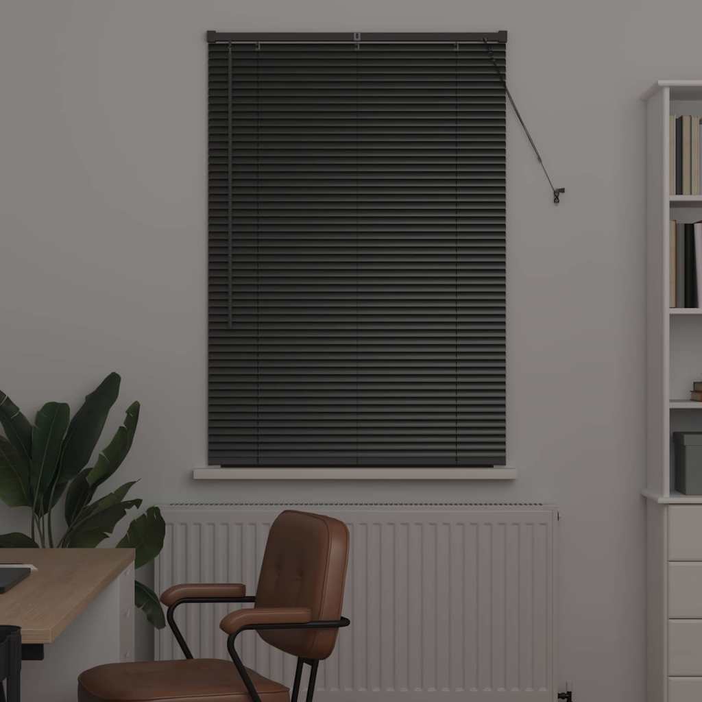 Venetiaanse jaloezieën Zwart 130 x 90 cm Aluminium