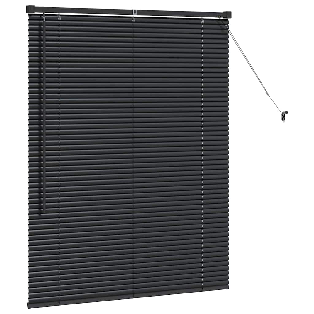Venetiaanse jaloezieën Zwart 130 x 105 cm Aluminium