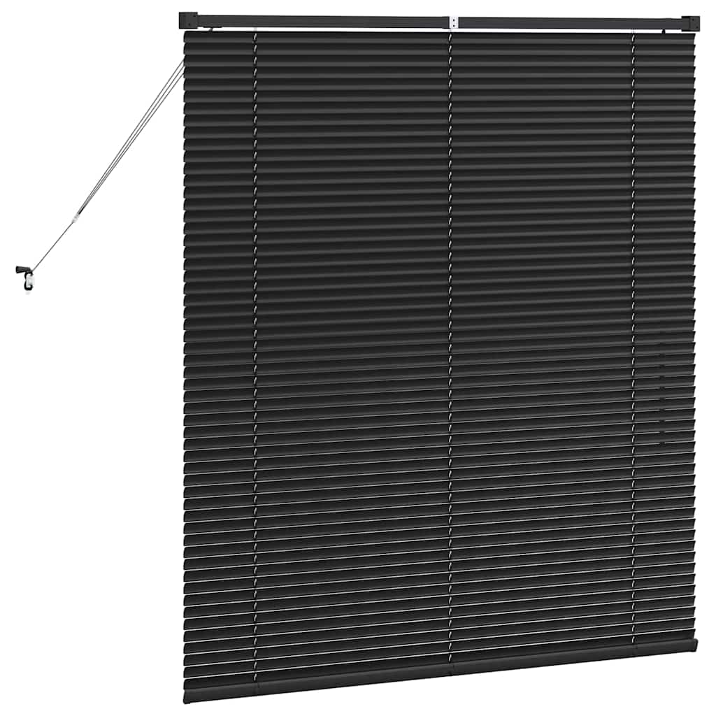 Venetiaanse jaloezieën Zwart 130 x 110 cm Aluminium