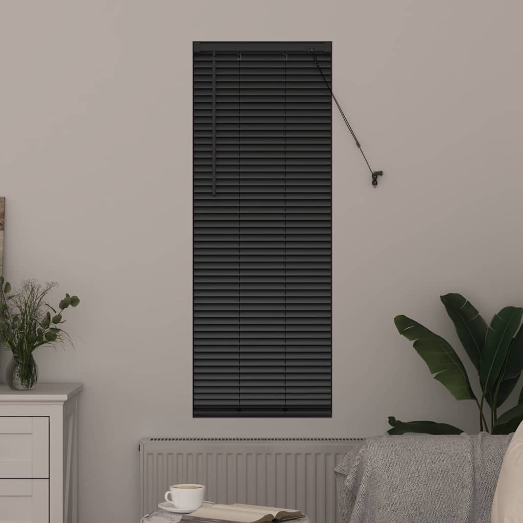 Venetiaanse jaloezieën Zwart 175 x 50 cm Aluminium
