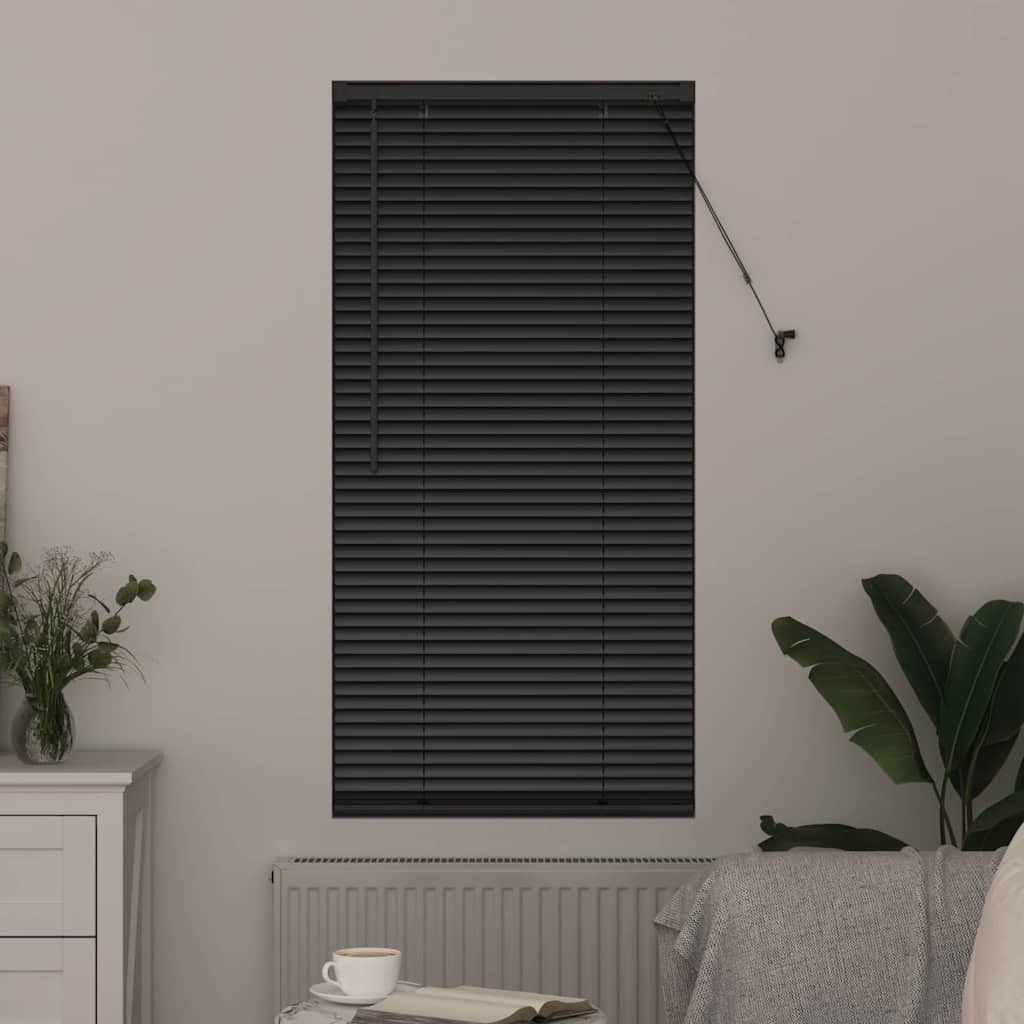 Venetiaanse jaloezieën Zwart 175 x 60 cm Aluminium