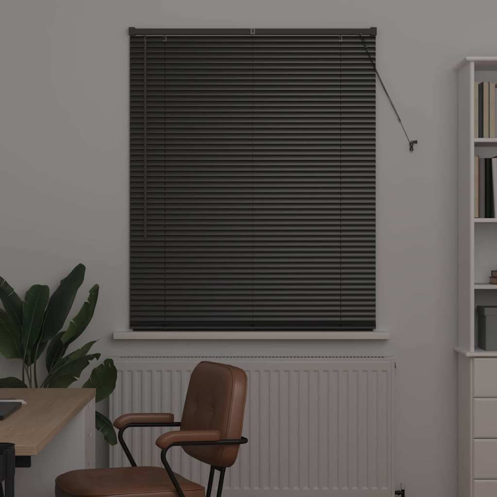 Venetiaanse jaloezieën Zwart 175 x 100 cm Aluminium