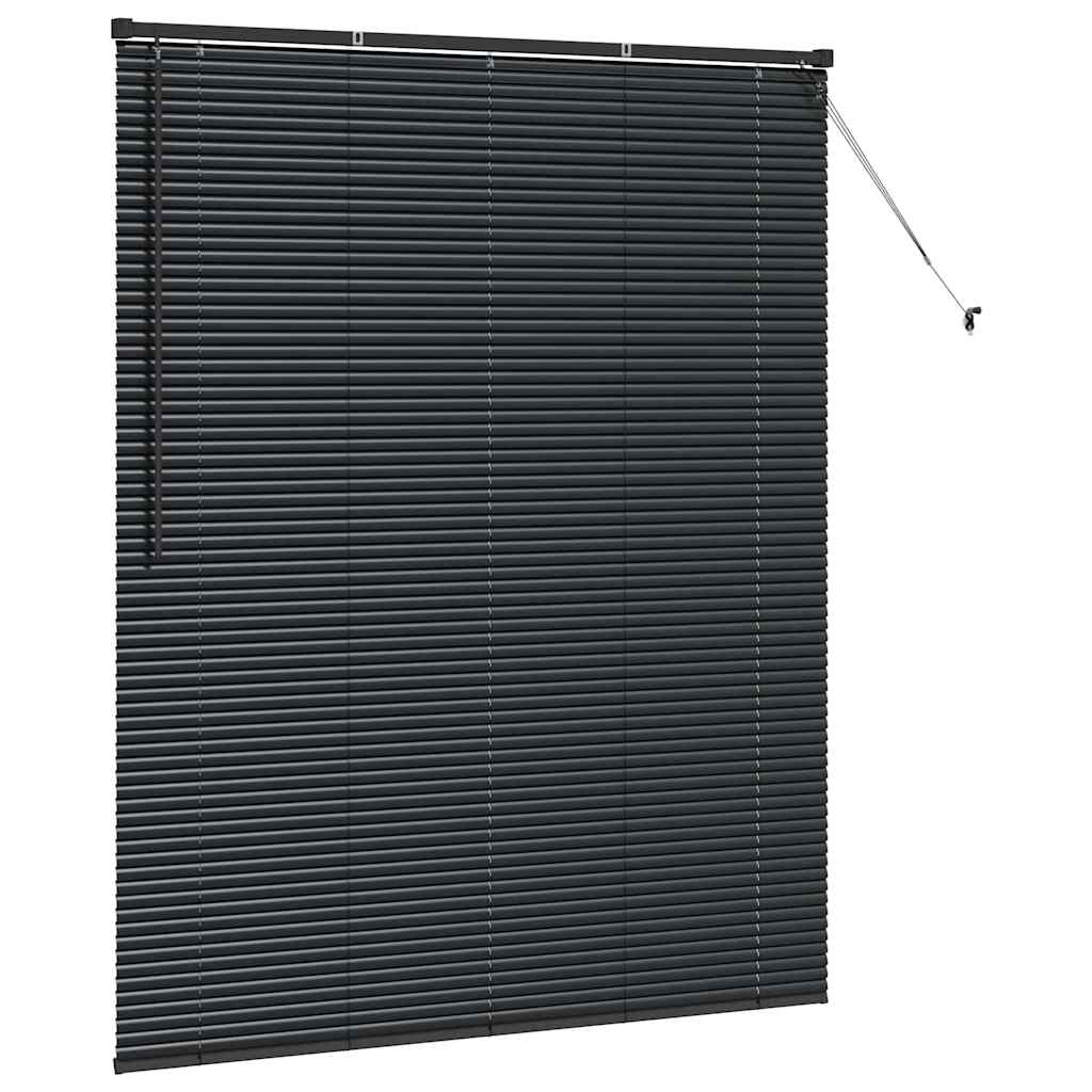 Venetiaanse jaloezieën Zwart 175 x 140 cm Aluminium
