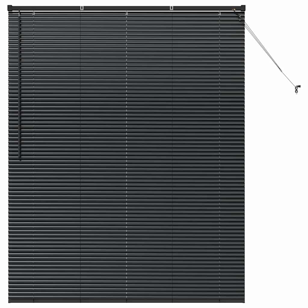 Venetiaanse jaloezieën Zwart 175 x 140 cm Aluminium