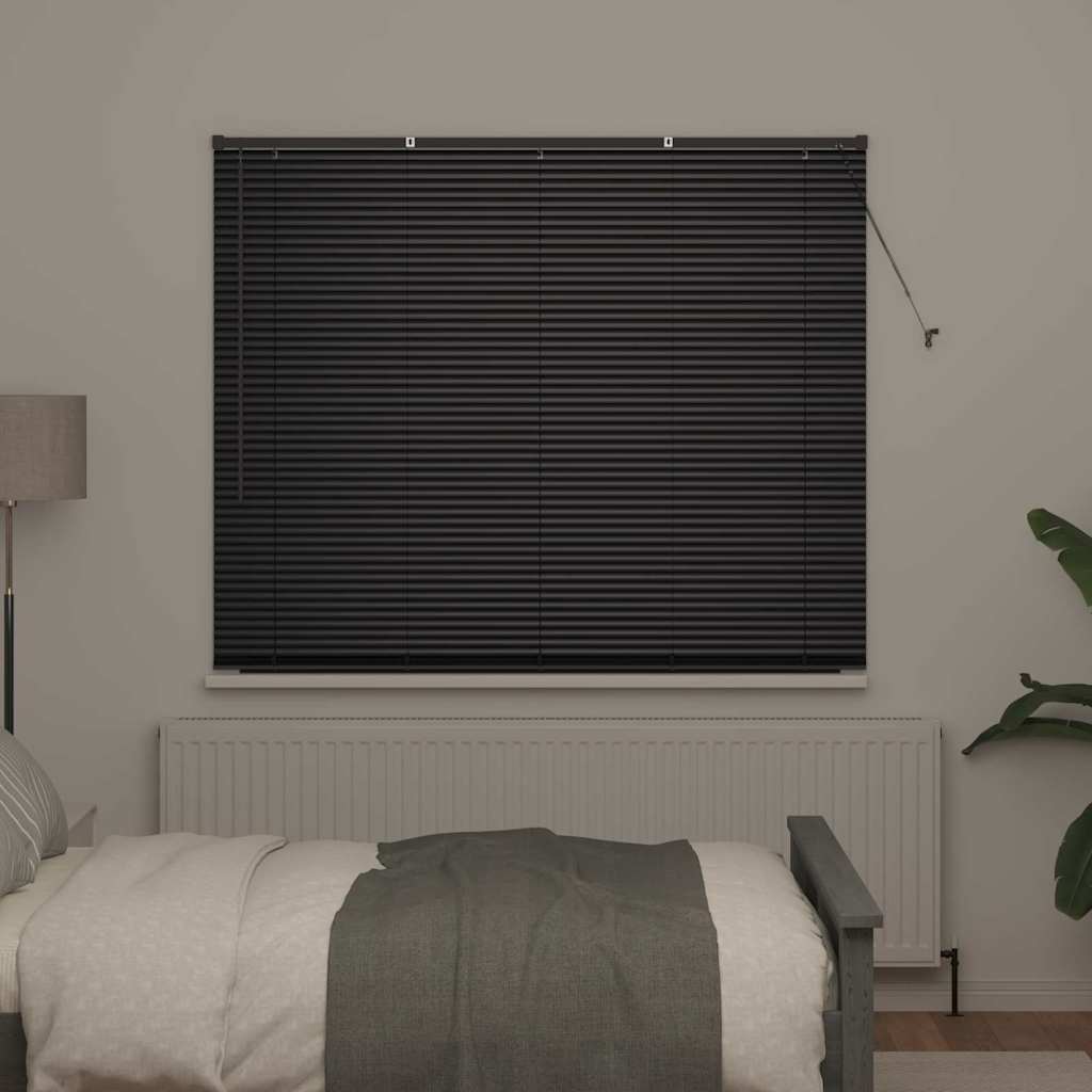 Venetiaanse jaloezieën Zwart 175 x 155 cm Aluminium