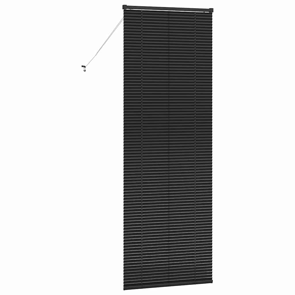 Venetiaanse jaloezieën Zwart 220 x 75 cm Aluminium