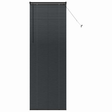 Venetiaanse jaloezieën Zwart 220 x 75 cm Aluminium