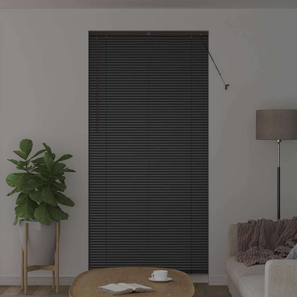 Venetiaanse jaloezieën Zwart 220 x 105 cm Aluminium