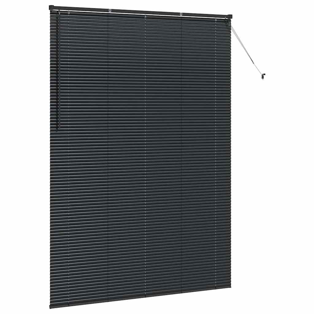 Venetiaanse jaloezieën Zwart 220 x 155 cm Aluminium