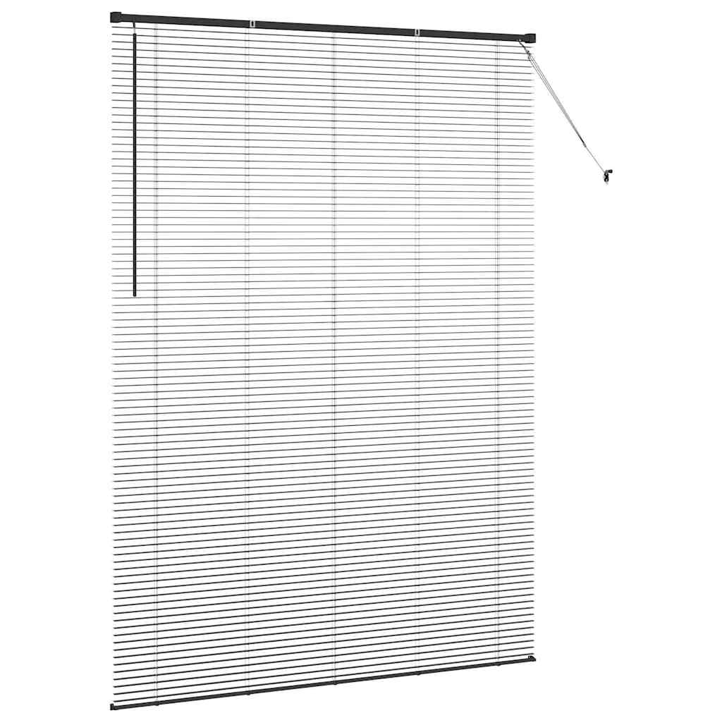 Venetiaanse jaloezieën Zwart 220 x 155 cm Aluminium
