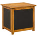 Tuinopslagdoos 185 L Massief Acaciahout 60 x 50 x 56 cm Zwart