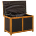 Tuinopslagdoos 185 L Massief Acaciahout 90 x 50 x 56 cm Zwart